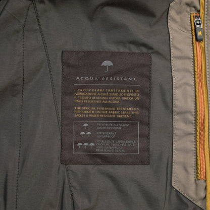 MOORER “HEKTOR-MK OT” ポリエステル100% スタンドカラーコート / ACQUA RESISTANT (撥水) ブラウン(AVANA) 48 | GUARDAROBA MILANO OFFICIAL STORE