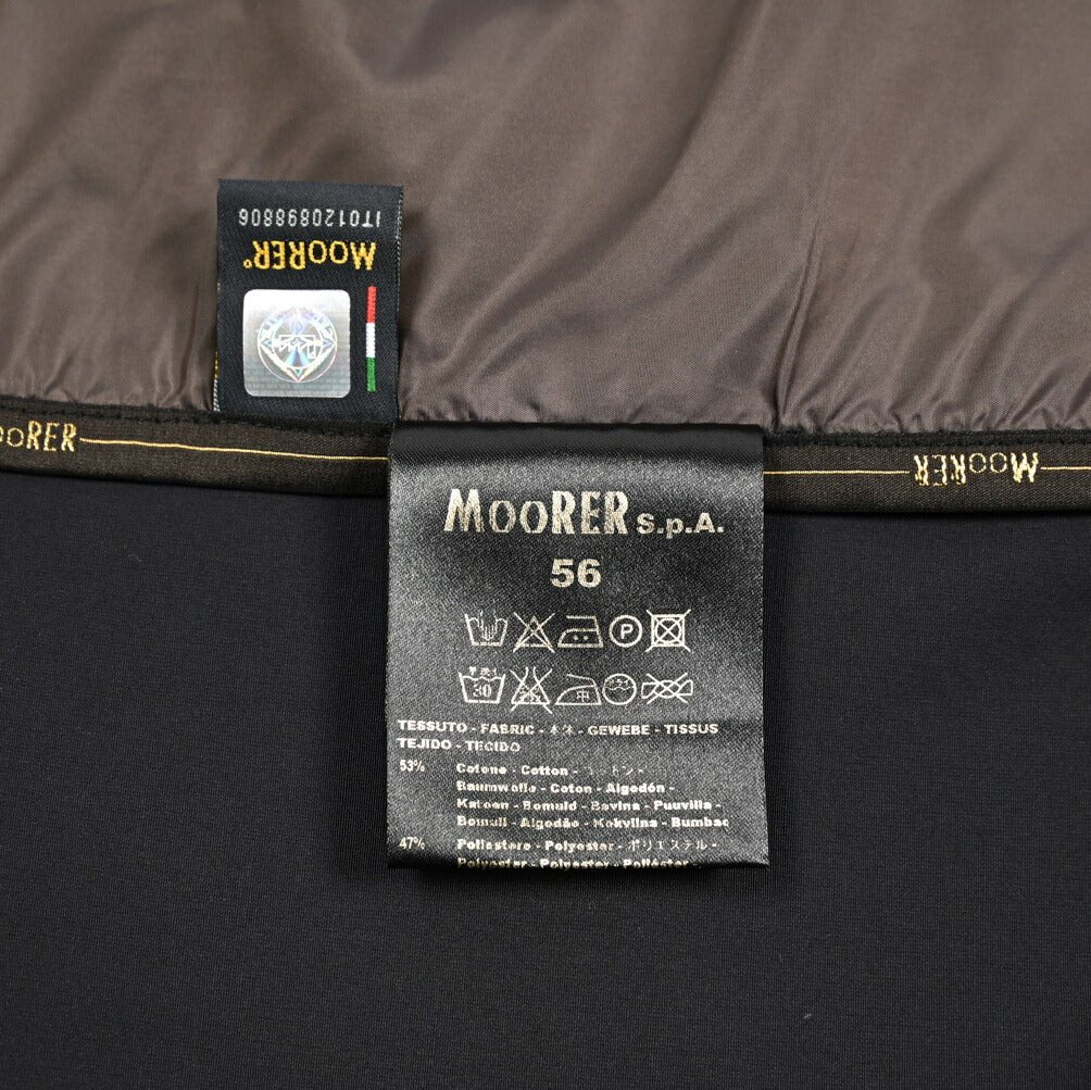 MOORER HEKTOR - WM 軽撥水コットン混 フード付きスタンドカラーコート｜436777｜GUARDAROBA MILANO OFFICIAL STORE