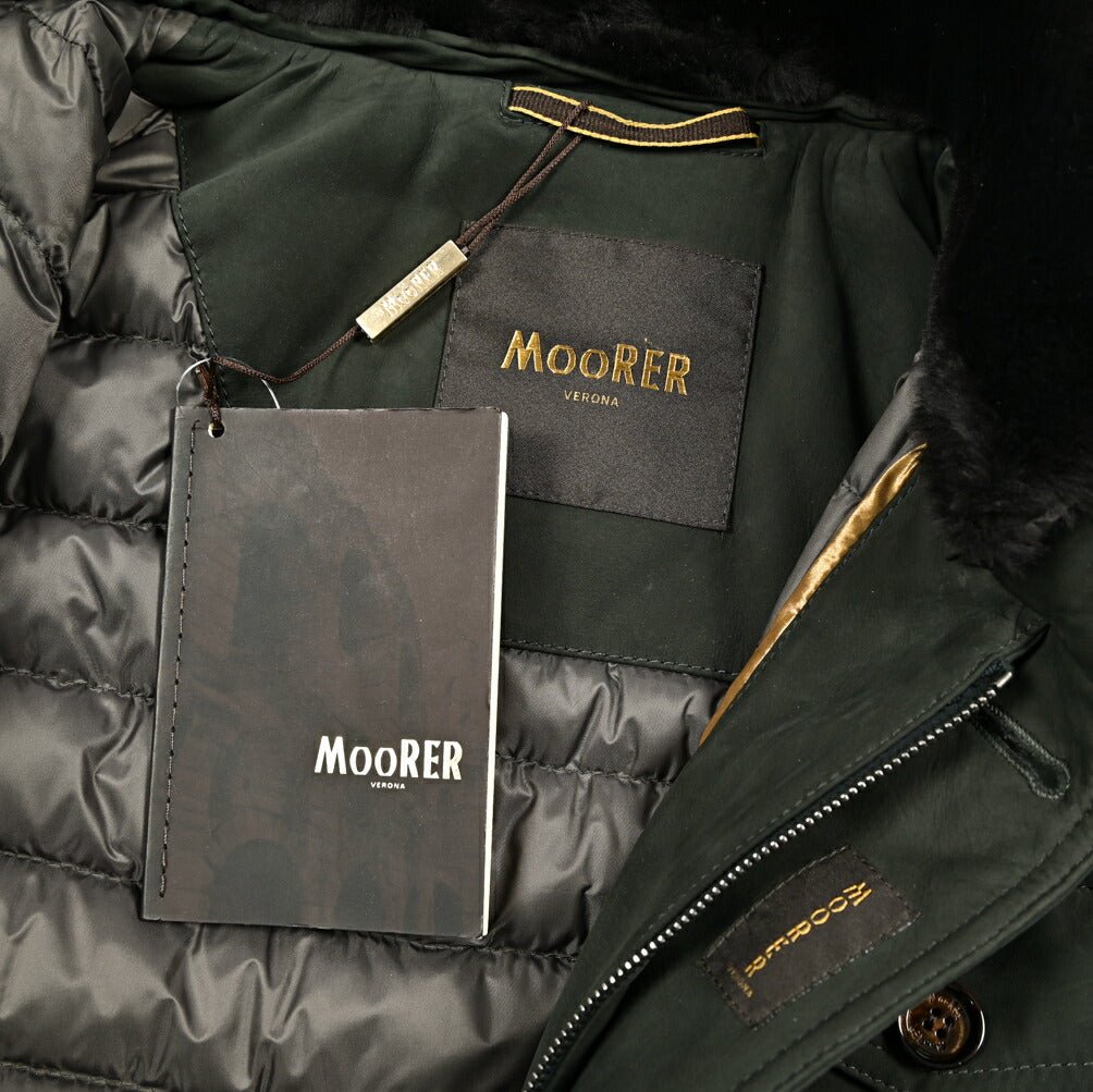 MOORER "HYDROS - NK" スエードレザー スタンドカラーダウンブルゾン｜420454｜GUARDAROBA MILANO OFFICIAL STORE