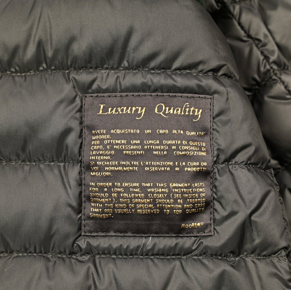 MOORER "HYDROS - NK" スエードレザー スタンドカラーダウンブルゾン｜420454｜GUARDAROBA MILANO OFFICIAL STORE