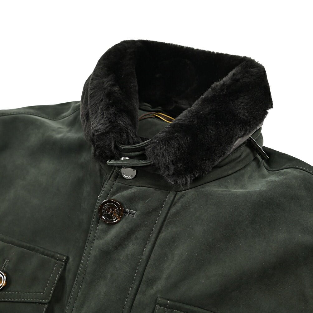 MOORER "HYDROS - NK" スエードレザー スタンドカラーダウンブルゾン｜420454｜GUARDAROBA MILANO OFFICIAL STORE