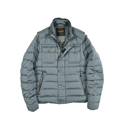MOORER "JOYCE - S3C" ナイロン混 スタンドカラーダウンブルゾン / ACQUA RESISTANT(撥水)｜417770 - 44｜GUARDAROBA MILANO OFFICIAL STORE