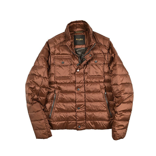 MOORER "JOYCE - SH" ナイロン100% スタンドカラーダウンブルゾン / ACQUA RESISTANT(撥水)｜417768｜GUARDAROBA MILANO OFFICIAL STORE