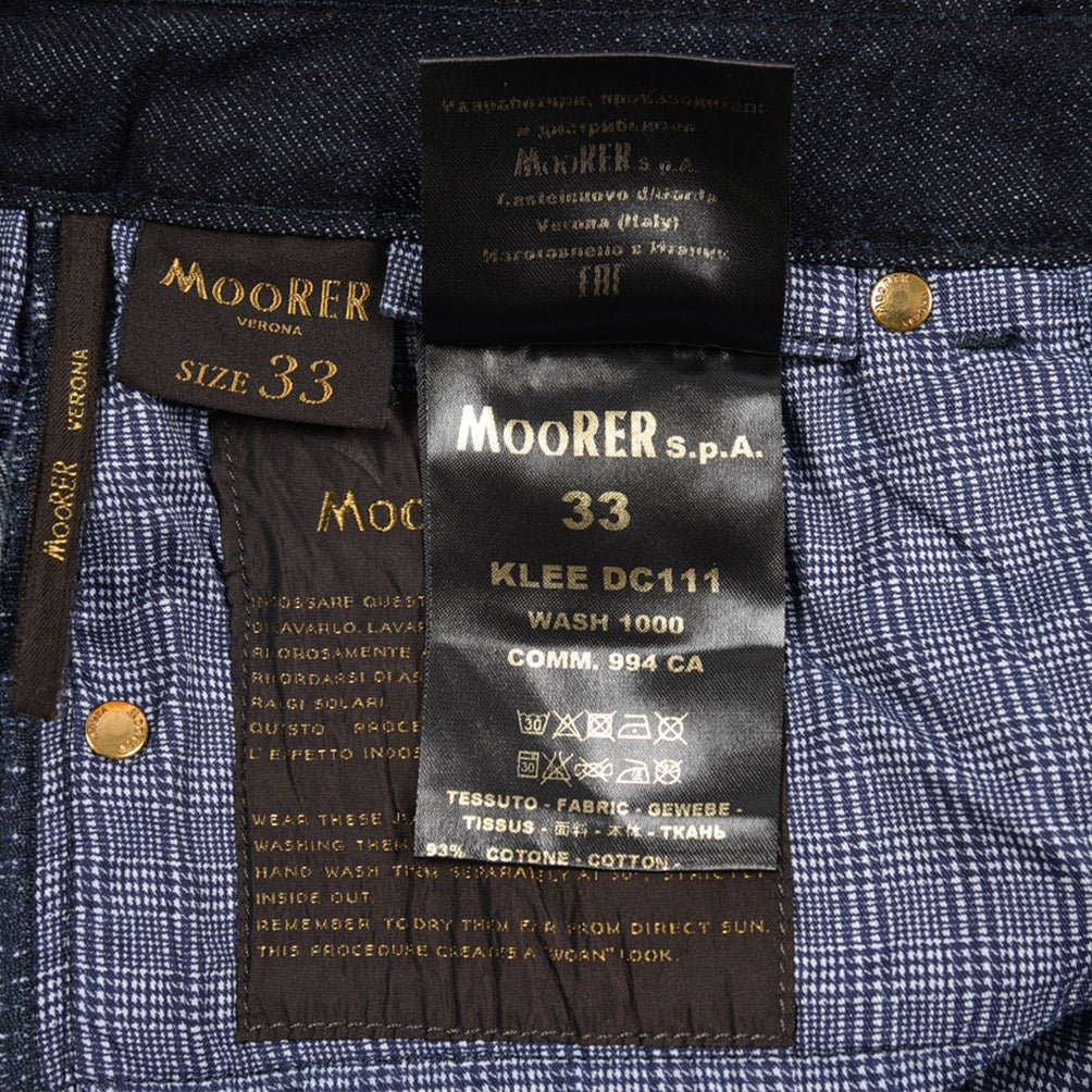 MOORER "KLEE - DC111" カシミヤ混デニム スリムジーンズ｜437118｜GUARDAROBA MILANO OFFICIAL STORE