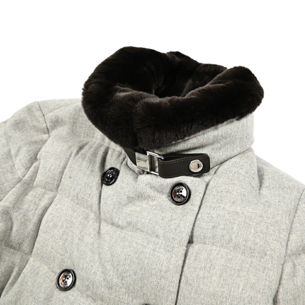 《レディース》MOORER "LONGAN - LS9" カシミヤ混ウール スタンドカラーダウンコート｜420426 - 40｜GUARDAROBA MILANO OFFICIAL STORE