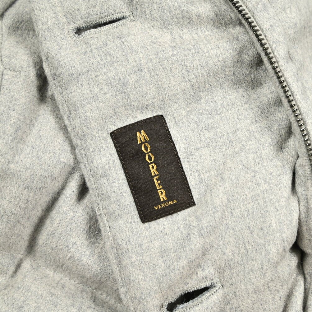《レディース》MOORER "LONGAN - LS9" カシミヤ混ウール スタンドカラーダウンコート｜420426 - 40｜GUARDAROBA MILANO OFFICIAL STORE