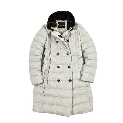 《レディース》MOORER "LONGAN - LS9" カシミヤ混ウール スタンドカラーダウンコート｜420426 - 40｜GUARDAROBA MILANO OFFICIAL STORE