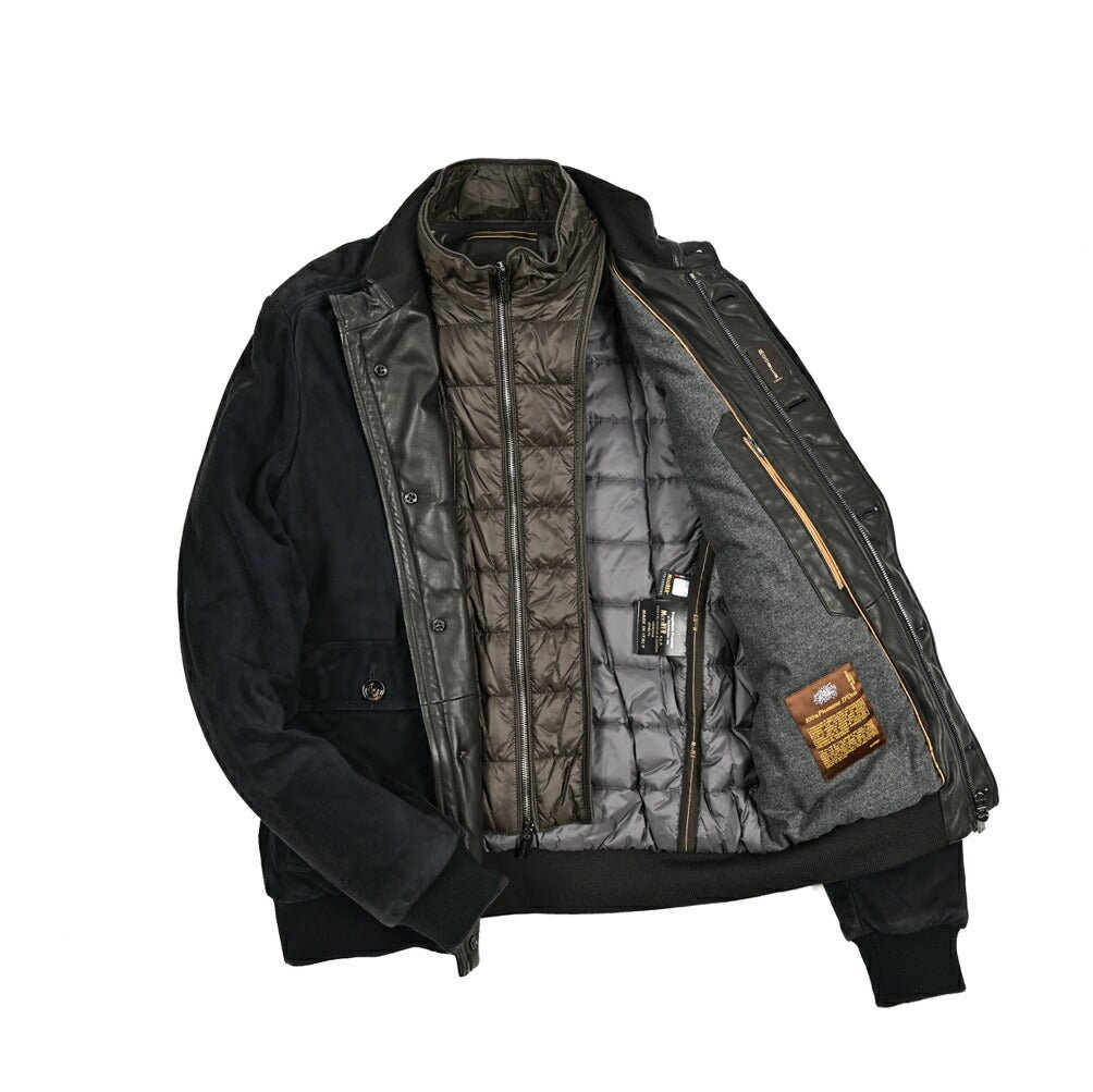MOORER "MAGNO - UR" スエードレザー ダウンブルゾン｜420429｜GUARDAROBA MILANO OFFICIAL STORE