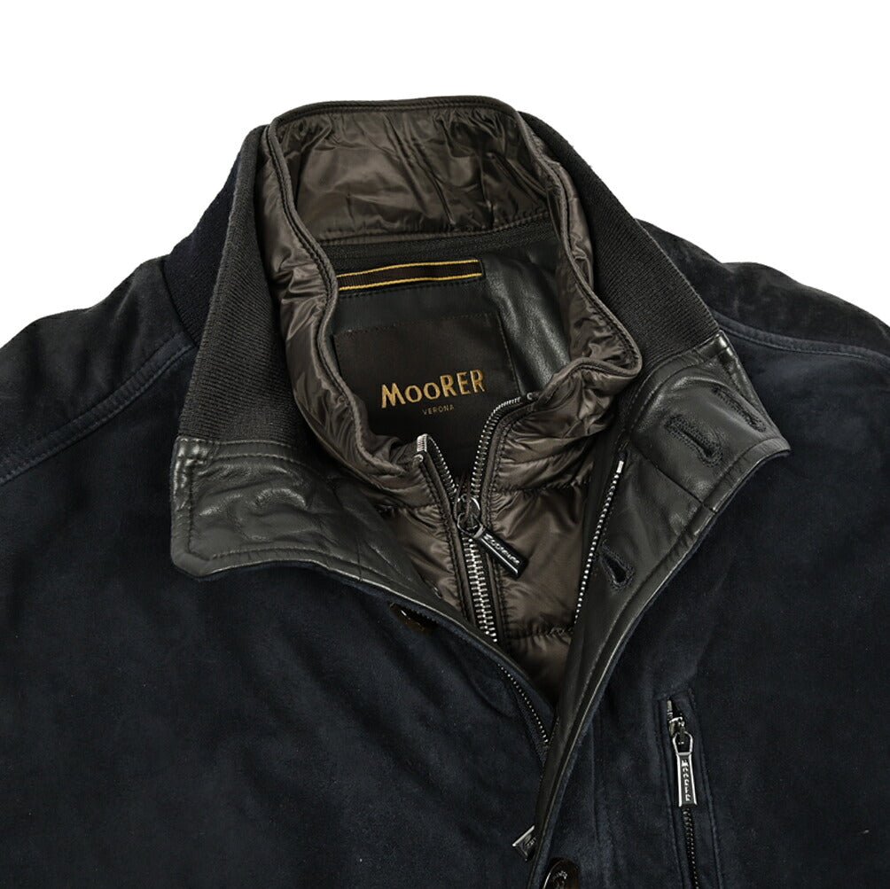 MOORER "MAGNO - UR" スエードレザー ダウンブルゾン｜420429｜GUARDAROBA MILANO OFFICIAL STORE