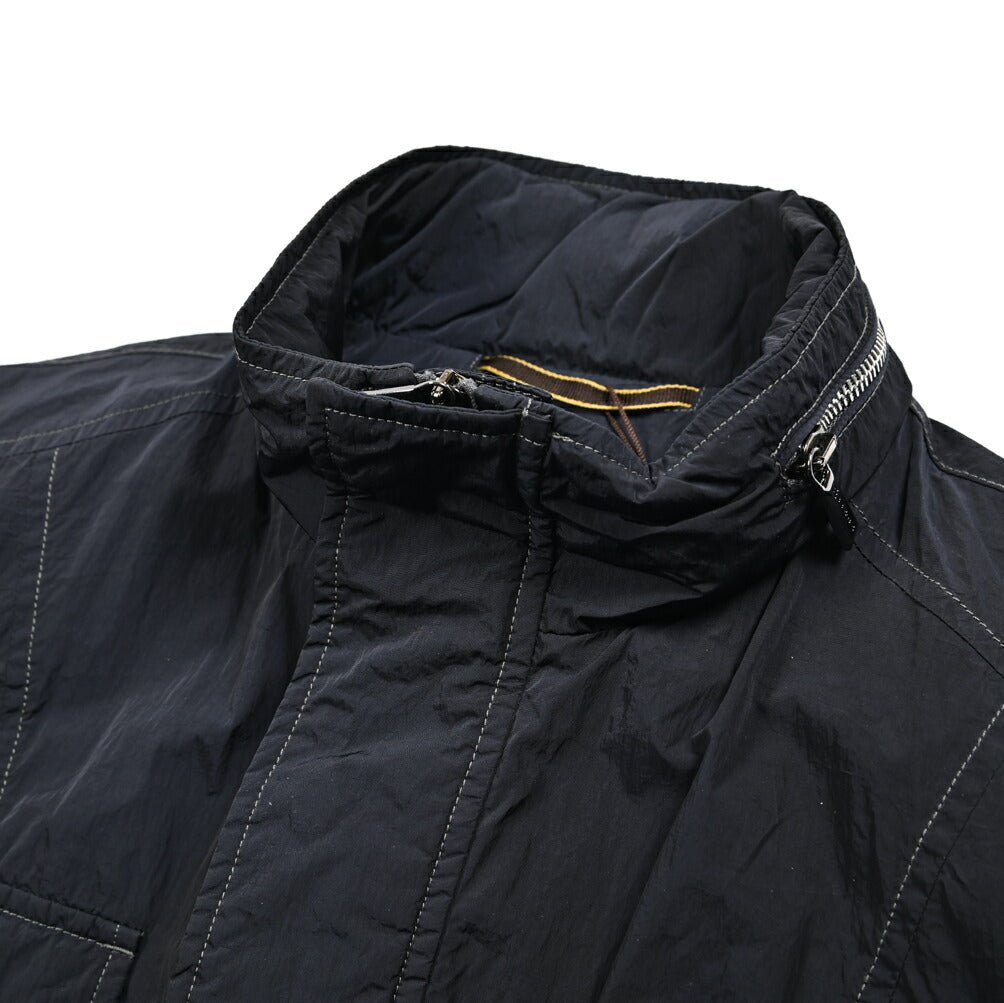 MOORER MANOLO - 4D ナイロン100% スタンドカラーブルゾン 収納可能フード付き M - 65｜436818｜GUARDAROBA MILANO OFFICIAL STORE