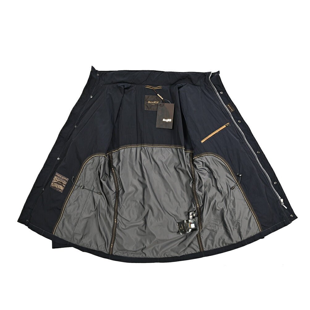 MOORER MANOLO - 4D ナイロン100% スタンドカラーブルゾン 収納可能フード付き M - 65｜436818｜GUARDAROBA MILANO OFFICIAL STORE