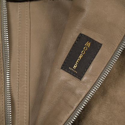 MOORER “MAURILIO-CPF” ラムレザー100% スエードレザージャケット MA-1 ブラウン(ALCE) 48 | GUARDAROBA MILANO OFFICIAL STORE