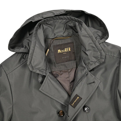 MOORER MORANDI - GF 高密度ポリエステル100% フード付きトレンチコート / ACQUA PROOF(防水)｜436830｜GUARDAROBA MILANO OFFICIAL STORE