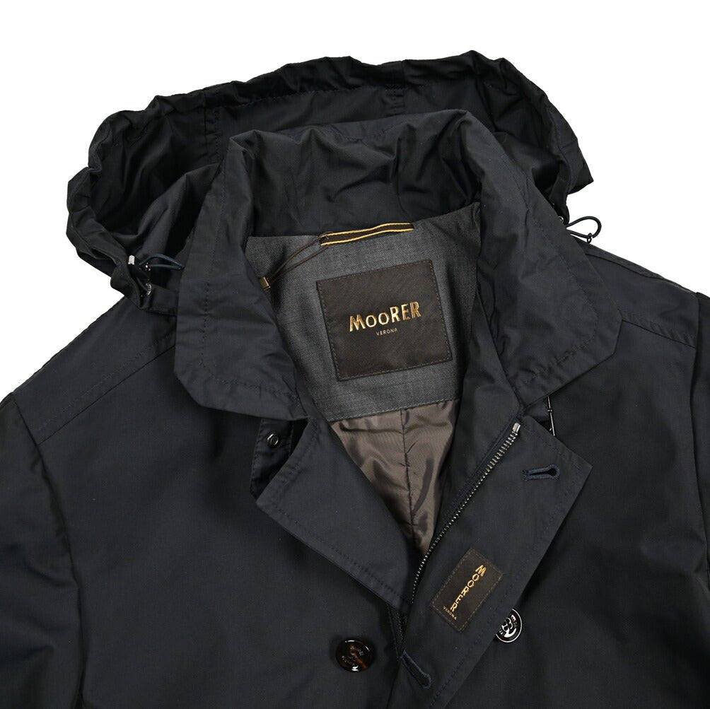 MOORER MORANDI - KM 高密度撥水ポリエステル100% フード付きトレンチコート｜436827｜GUARDAROBA MILANO OFFICIAL STORE