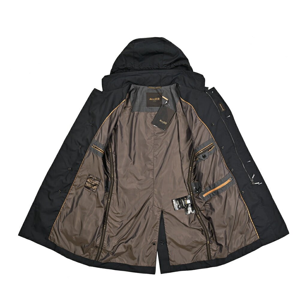 MOORER MORANDI - KM 高密度撥水ポリエステル100% フード付きトレンチコート｜436827｜GUARDAROBA MILANO OFFICIAL STORE