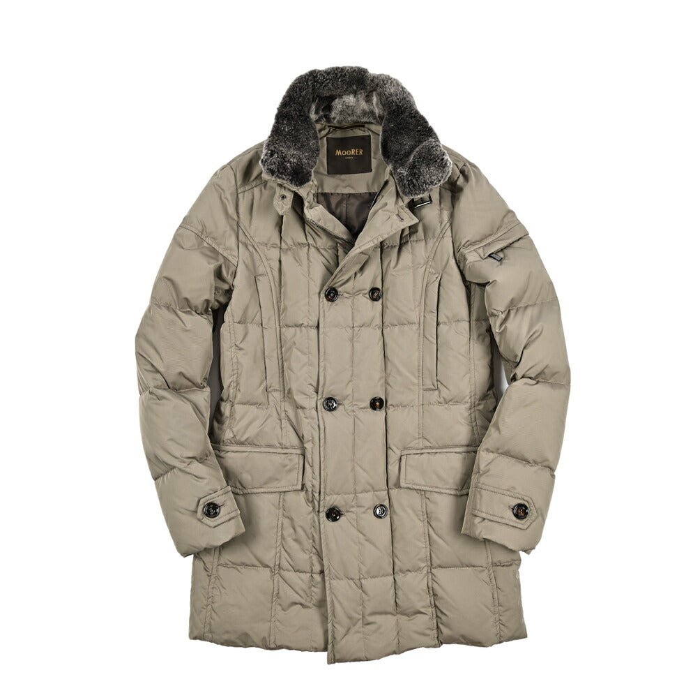 MOORER "MORRIS - KM" ポリエステル100% スタンドカラーダウンコート｜420473 - 42｜GUARDAROBA MILANO OFFICIAL STORE