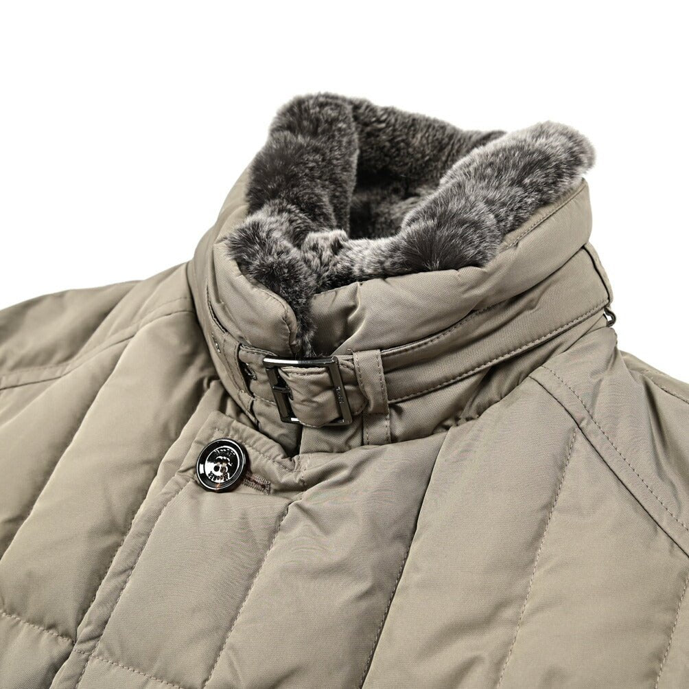 MOORER "MORRIS - KM" ポリエステル100% スタンドカラーダウンコート｜420473 - 42｜GUARDAROBA MILANO OFFICIAL STORE