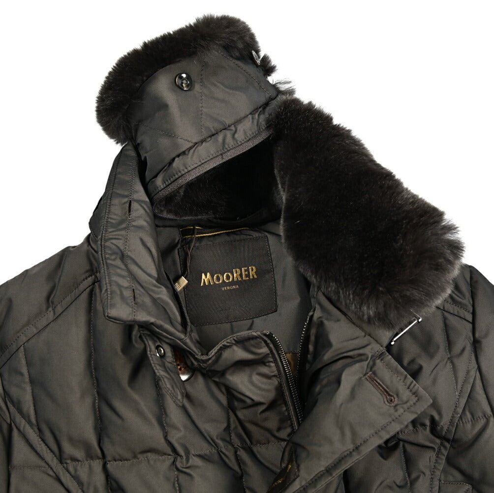 MOORER "MORRIS - KM" ポリエステル100% スタンドカラーダウンコート｜420477｜GUARDAROBA MILANO OFFICIAL STORE