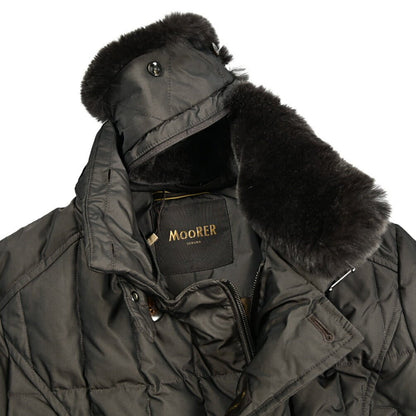 MOORER "MORRIS - KM" ポリエステル100% スタンドカラーダウンコート｜420477｜GUARDAROBA MILANO OFFICIAL STORE