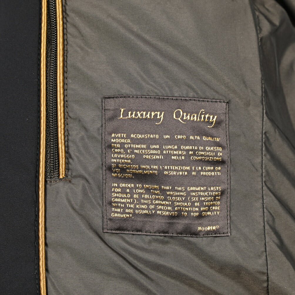 MOORER "MORRIS - KN" ストレッチナイロン スタンドカラーダウンコート / ACQUA RESISTANT(撥水)｜420464｜GUARDAROBA MILANO OFFICIAL STORE