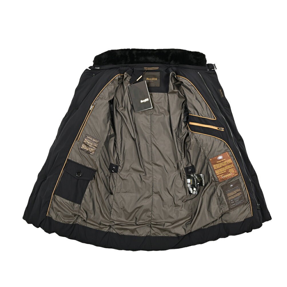 MOORER "MORRIS - KN" ストレッチナイロン スタンドカラーダウンコート / ACQUA RESISTANT(撥水)｜420464｜GUARDAROBA MILANO OFFICIAL STORE