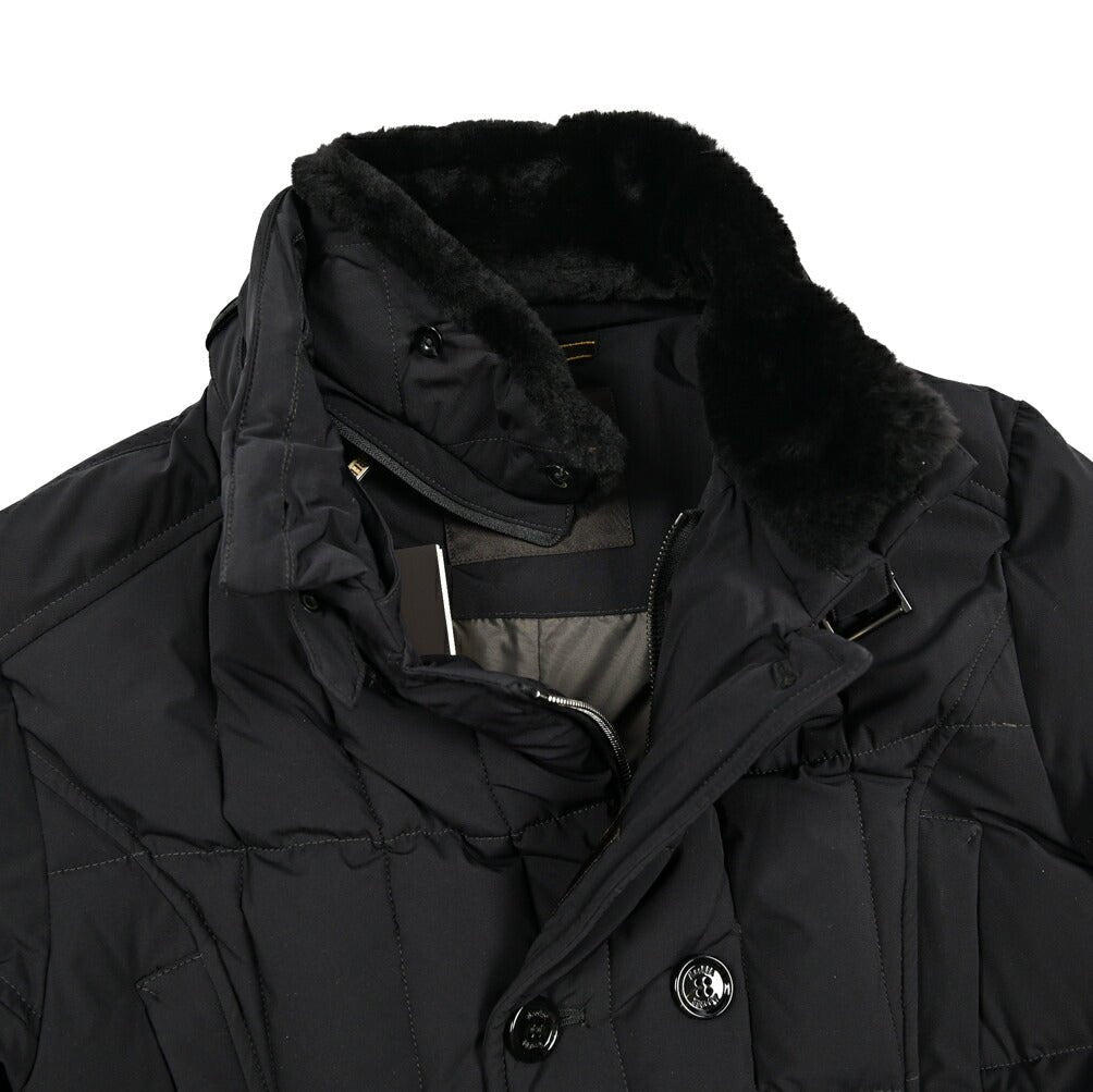 MOORER "MORRIS - KN" ストレッチナイロン スタンドカラーダウンコート / ACQUA RESISTANT(撥水)｜420464｜GUARDAROBA MILANO OFFICIAL STORE