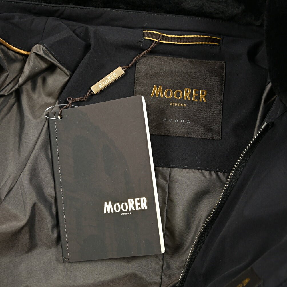 MOORER "MORRIS - KN" ストレッチナイロン スタンドカラーダウンコート / ACQUA RESISTANT(撥水)｜420464｜GUARDAROBA MILANO OFFICIAL STORE