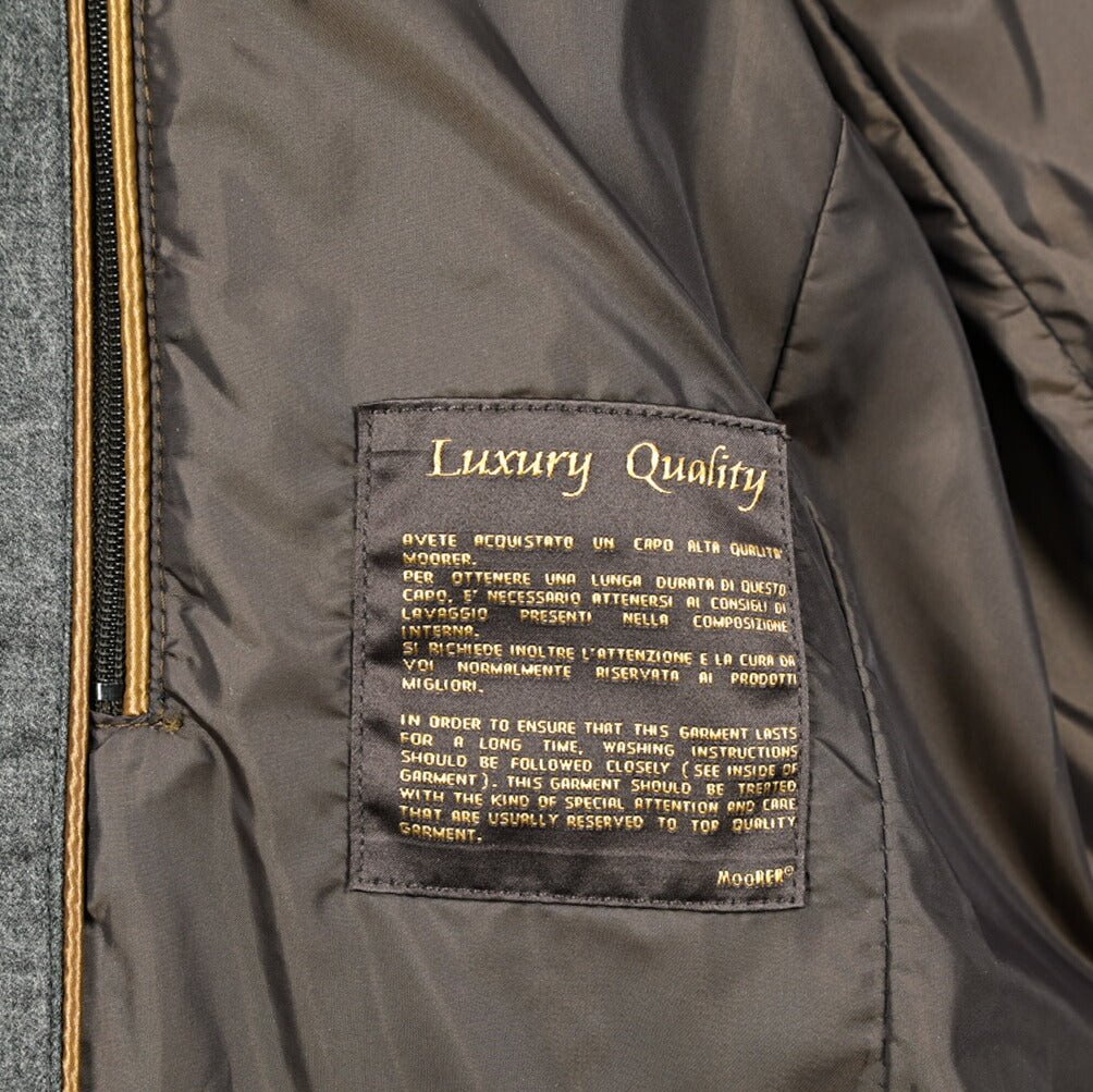 MOORER "MORRIS - L" カシミヤ混ウール スタンドカラーダウンコート｜420465｜GUARDAROBA MILANO OFFICIAL STORE
