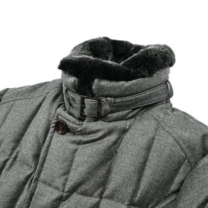 MOORER "MORRIS - L" カシミヤ混ウール スタンドカラーダウンコート｜420465｜GUARDAROBA MILANO OFFICIAL STORE