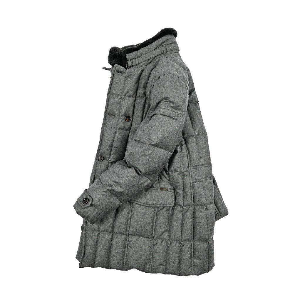 MOORER "MORRIS - L" カシミヤ混ウール スタンドカラーダウンコート｜420465｜GUARDAROBA MILANO OFFICIAL STORE