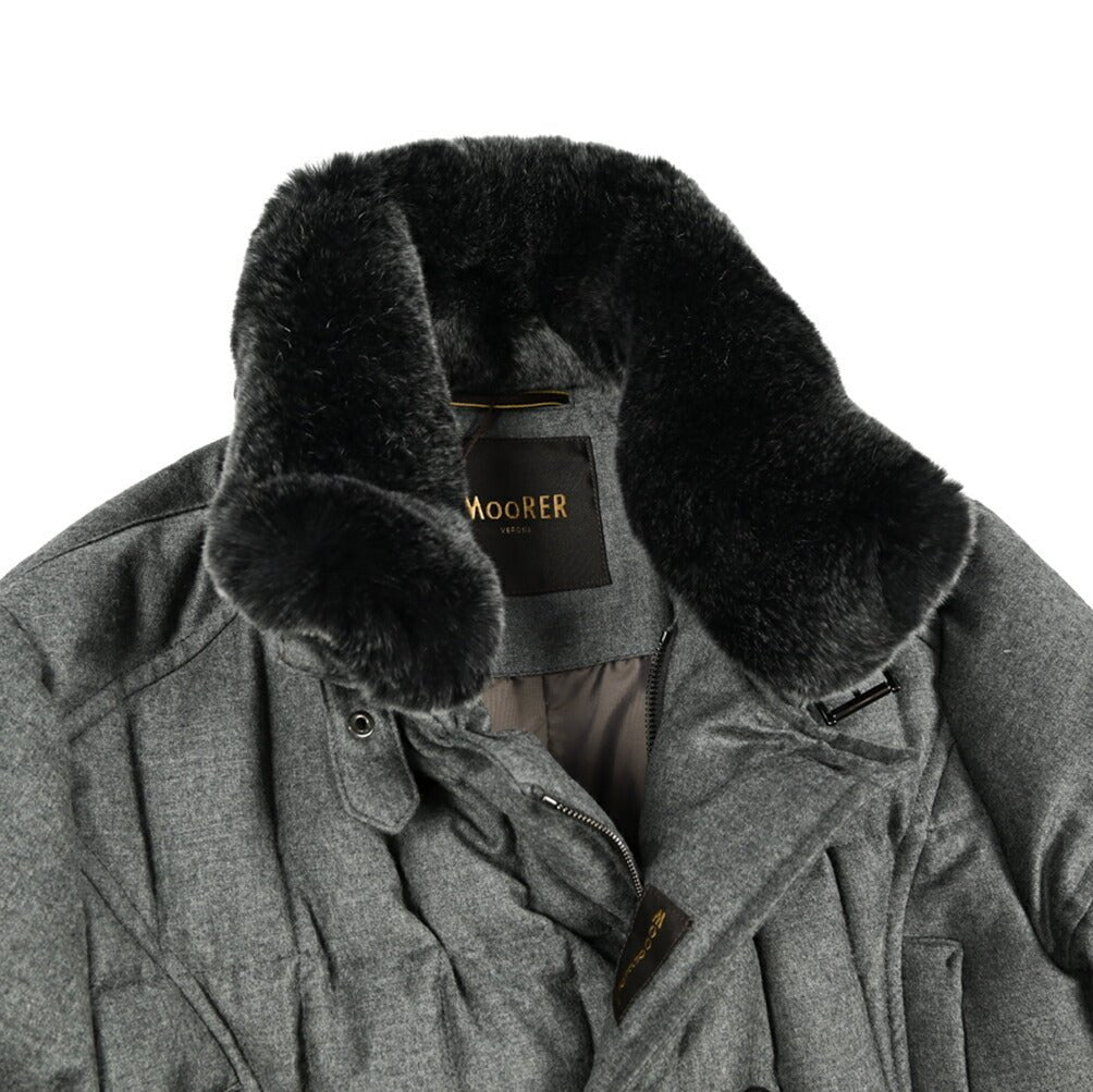 MOORER "MORRIS - L" カシミヤ混ウール スタンドカラーダウンコート｜420465｜GUARDAROBA MILANO OFFICIAL STORE