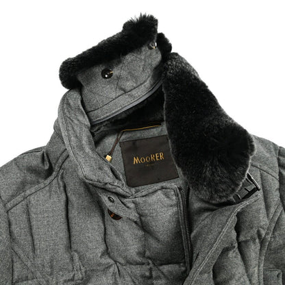 MOORER "MORRIS - L" カシミヤ混ウール スタンドカラーダウンコート｜420465｜GUARDAROBA MILANO OFFICIAL STORE