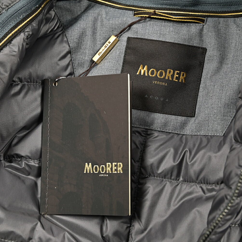 MOORER "NOBILE - PUM" ビスコース混ポリエステル ダウンジャケケット (着脱可能ライナー付き) / ACQUA PROOF (防水)｜418026｜GUARDAROBA MILANO OFFICIAL STORE