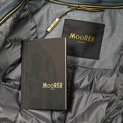 MOORER "NOBILE - PUM" ビスコース混ポリエステル ダウンジャケケット (着脱可能ライナー付き) / ACQUA PROOF (防水)｜418026｜GUARDAROBA MILANO OFFICIAL STORE