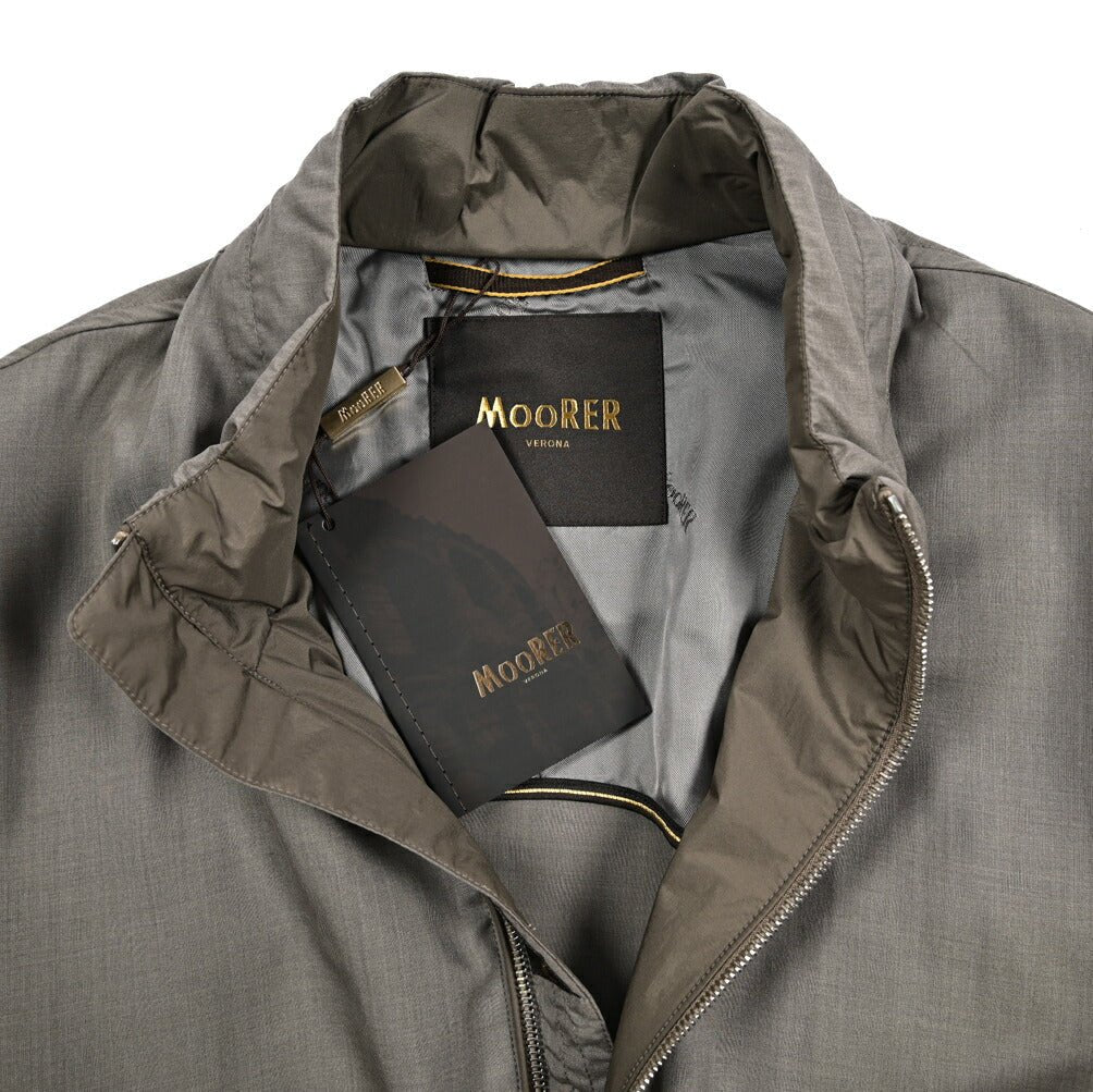 MOORER NUNZIO - GO シルク混ウール スタンドカラーブルゾン｜435898-48｜GUARDAROBA MILANO OFFICIAL STORE