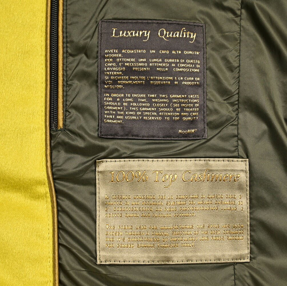 MOORER "OLIVER - IL1" カシミヤ100% スタンドカラーダウンベスト｜418079 - 48｜GUARDAROBA MILANO OFFICIAL STORE