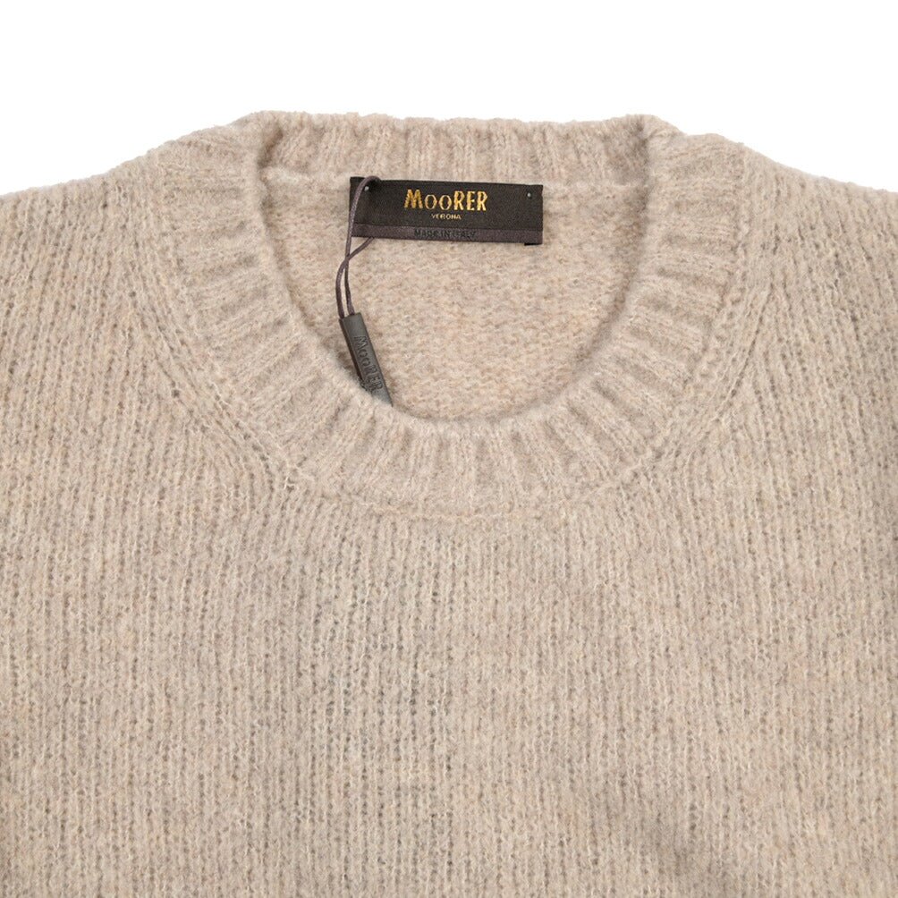 MOORER “ORVIETO-EXP” カシミヤ混ウール ミドルゲージニットセーター