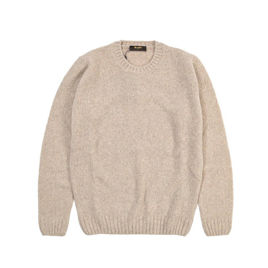 MOORER “ORVIETO-EXP” カシミヤ混ウール ミドルゲージニットセーター ベージュ(MANDORLA) 48 | GUARDAROBA MILANO OFFICIAL STORE