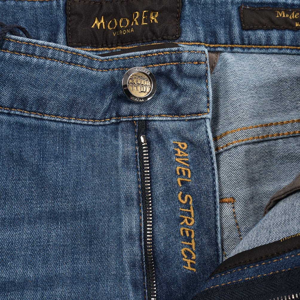 MOORER "PAVEL - PS705" ストレッチデニム テーパードジーンズ｜437121-30｜GUARDAROBA MILANO OFFICIAL STORE