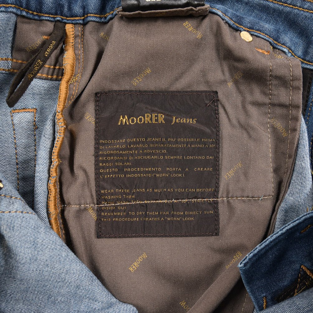 MOORER "PAVEL - PS705" ストレッチデニム テーパードジーンズ｜437121-30｜GUARDAROBA MILANO OFFICIAL STORE