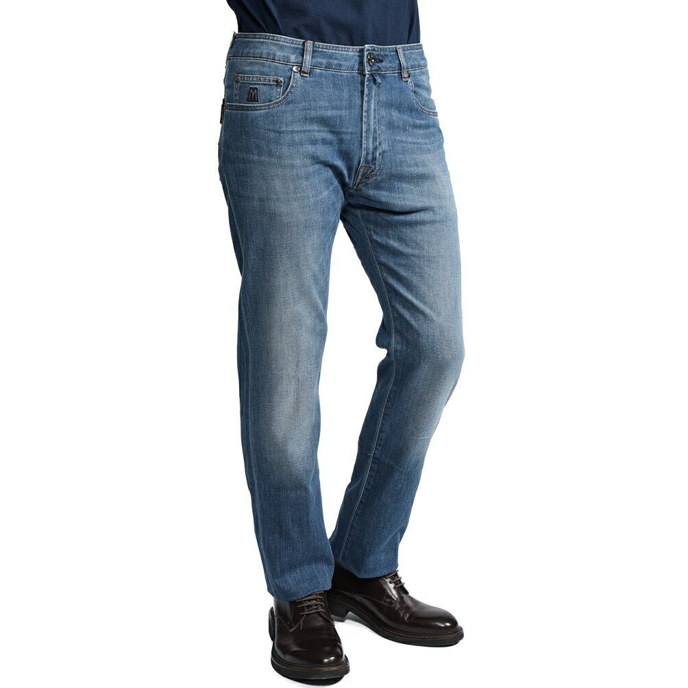MOORER "PAVEL - PS705" ストレッチデニム テーパードジーンズ｜437121-30｜GUARDAROBA MILANO OFFICIAL STORE