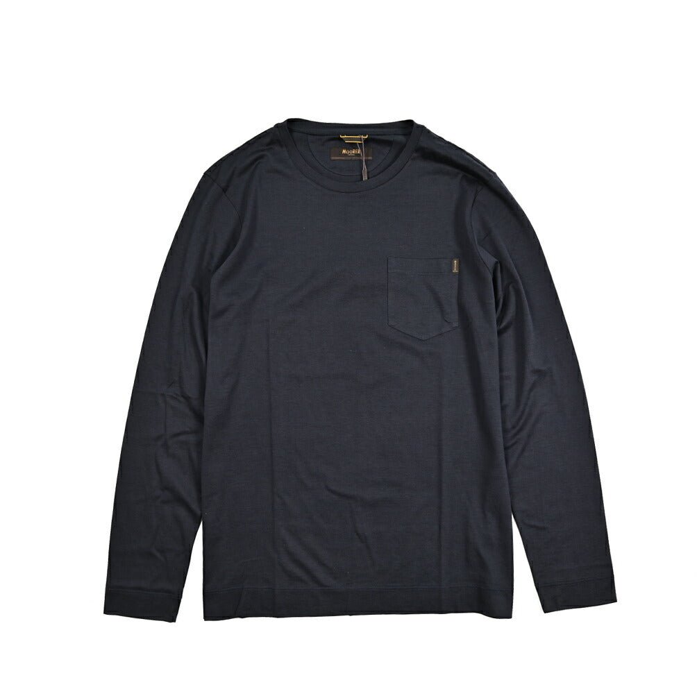 MOORER PEPOLI - CSM シルク混コットン 長袖 Tシャツ｜437215-48｜GUARDAROBA MILANO OFFICIAL STORE