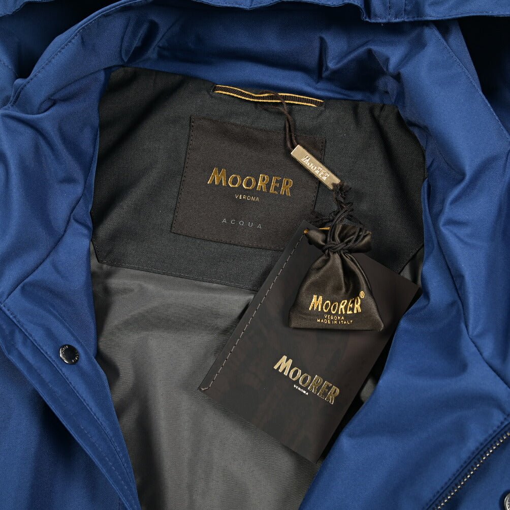 MOORER PETRARCA - GF ポリエステル100% フード付きスタンドカラーコート / ACQUA PROOF(防水)｜435885-48｜GUARDAROBA MILANO OFFICIAL STORE