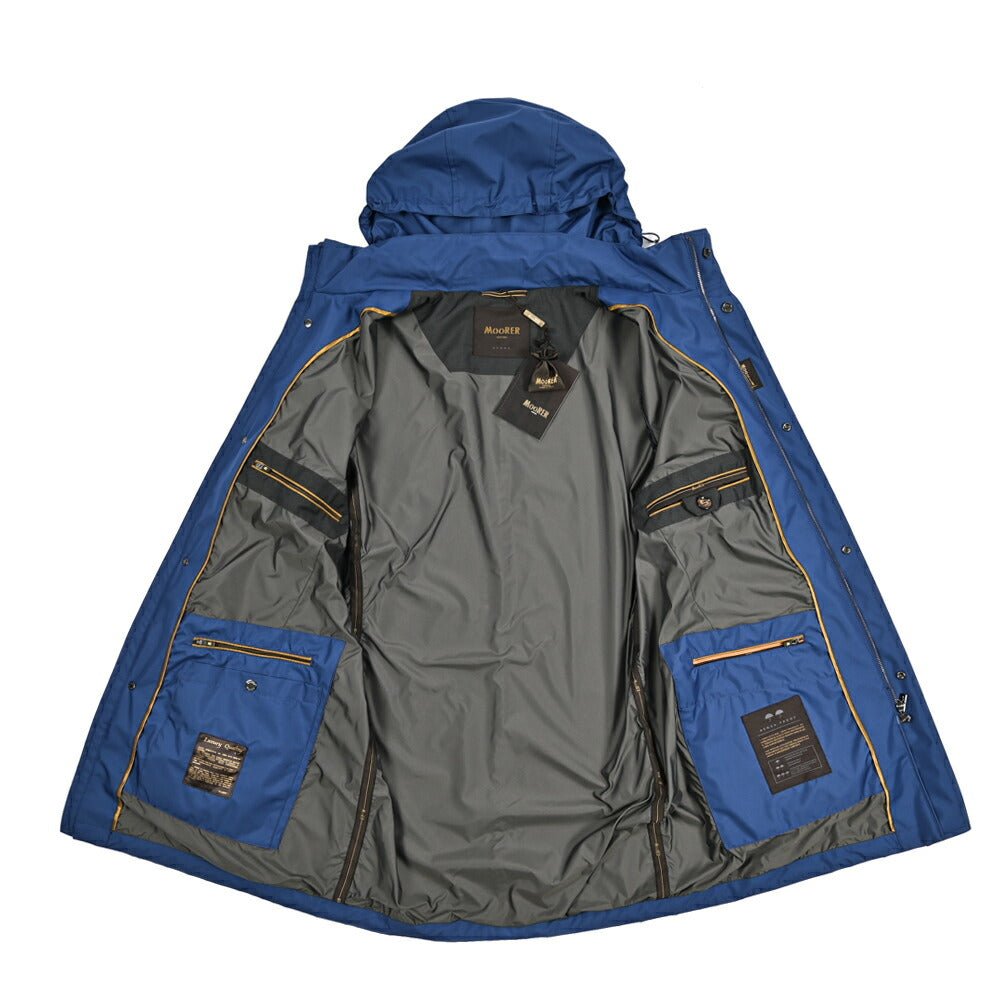 MOORER PETRARCA - GF ポリエステル100% フード付きスタンドカラーコート / ACQUA PROOF(防水)｜435885-48｜GUARDAROBA MILANO OFFICIAL STORE