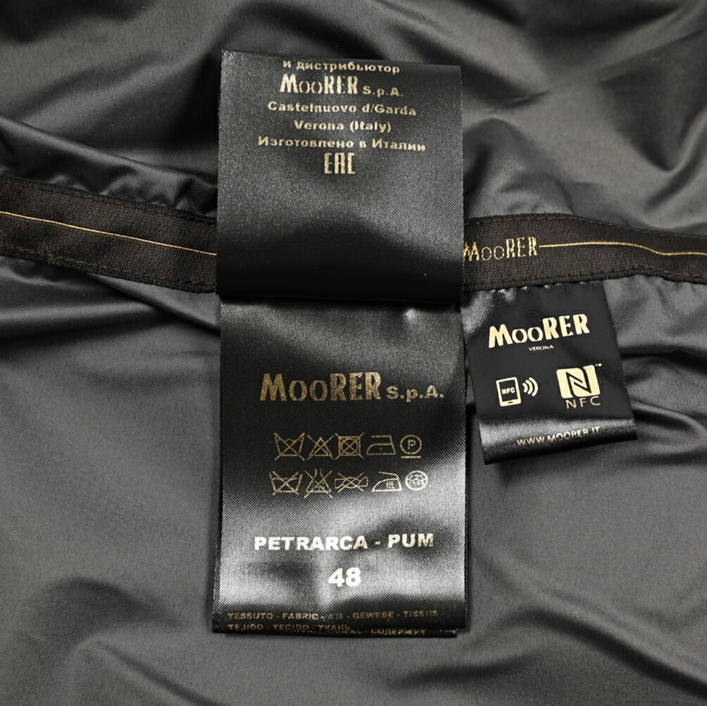 MOORER PETRARCA - PUM ビスコース混 フード付きスタンドカラーコート / ACQUA PROOF(防水)｜436831-48｜GUARDAROBA MILANO OFFICIAL STORE