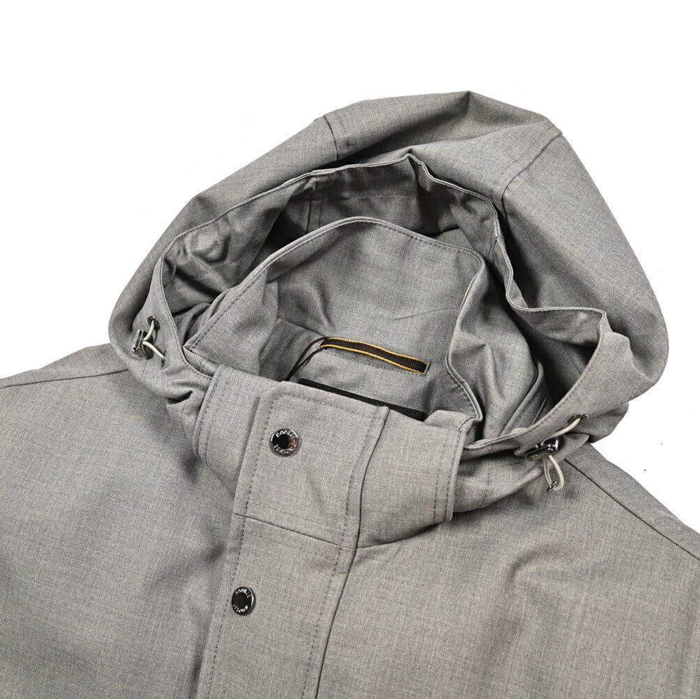 MOORER PETRARCA - PUM ビスコース混 フード付きスタンドカラーコート / ACQUA PROOF(防水)｜436831-48｜GUARDAROBA MILANO OFFICIAL STORE