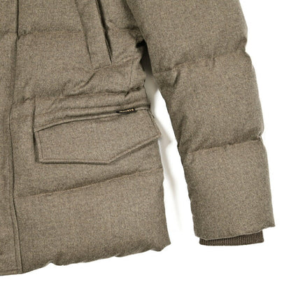 MOORER "PHILIP - IL" カシミヤ100% ファーフード付きダウンジャケット (Loro Piana RAIN SYSTEM)｜420491｜GUARDAROBA MILANO OFFICIAL STORE
