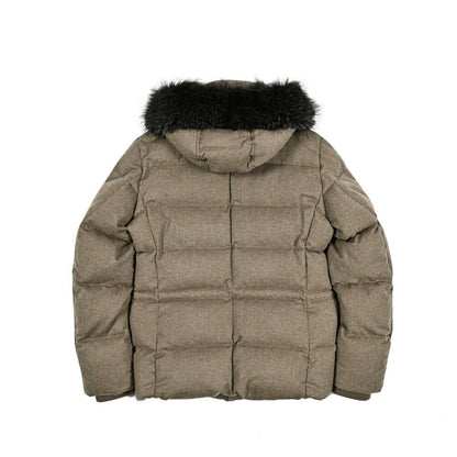 MOORER "PHILIP - IL" カシミヤ100% ファーフード付きダウンジャケット (Loro Piana RAIN SYSTEM)｜420491｜GUARDAROBA MILANO OFFICIAL STORE