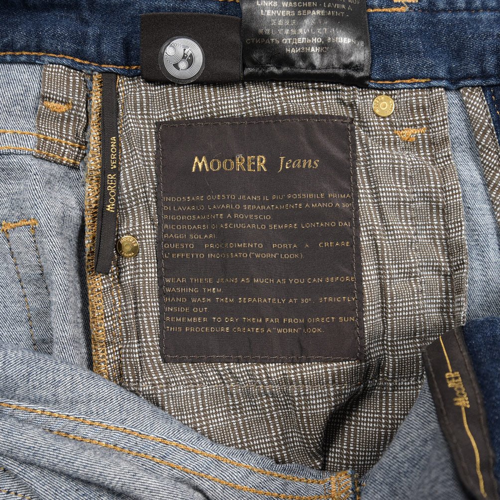 MOORER "PILON - 705" ストレッチデニム スリムジーンズ｜437096｜GUARDAROBA MILANO OFFICIAL STORE