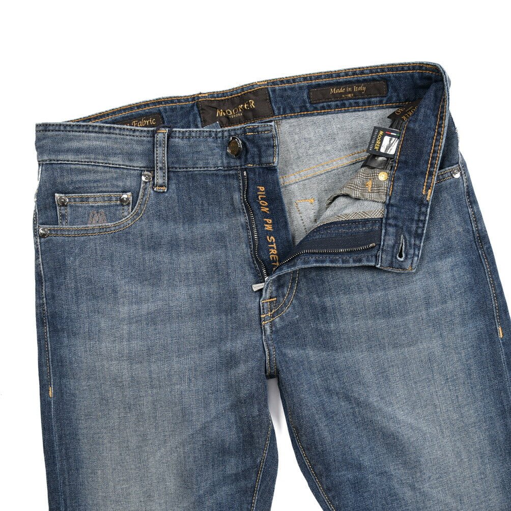 MOORER "PILON - 705" ストレッチデニム スリムジーンズ｜437096｜GUARDAROBA MILANO OFFICIAL STORE